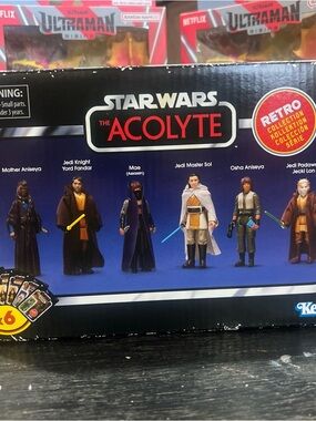 Star Wars The Acolyte Retro Collection Action Figure Set - Black & Blue